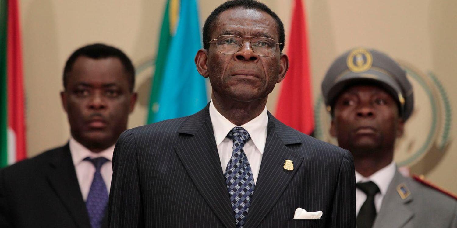 Ekvatorialguineas president Teodoro Obiang Nguema. Arkivbild.