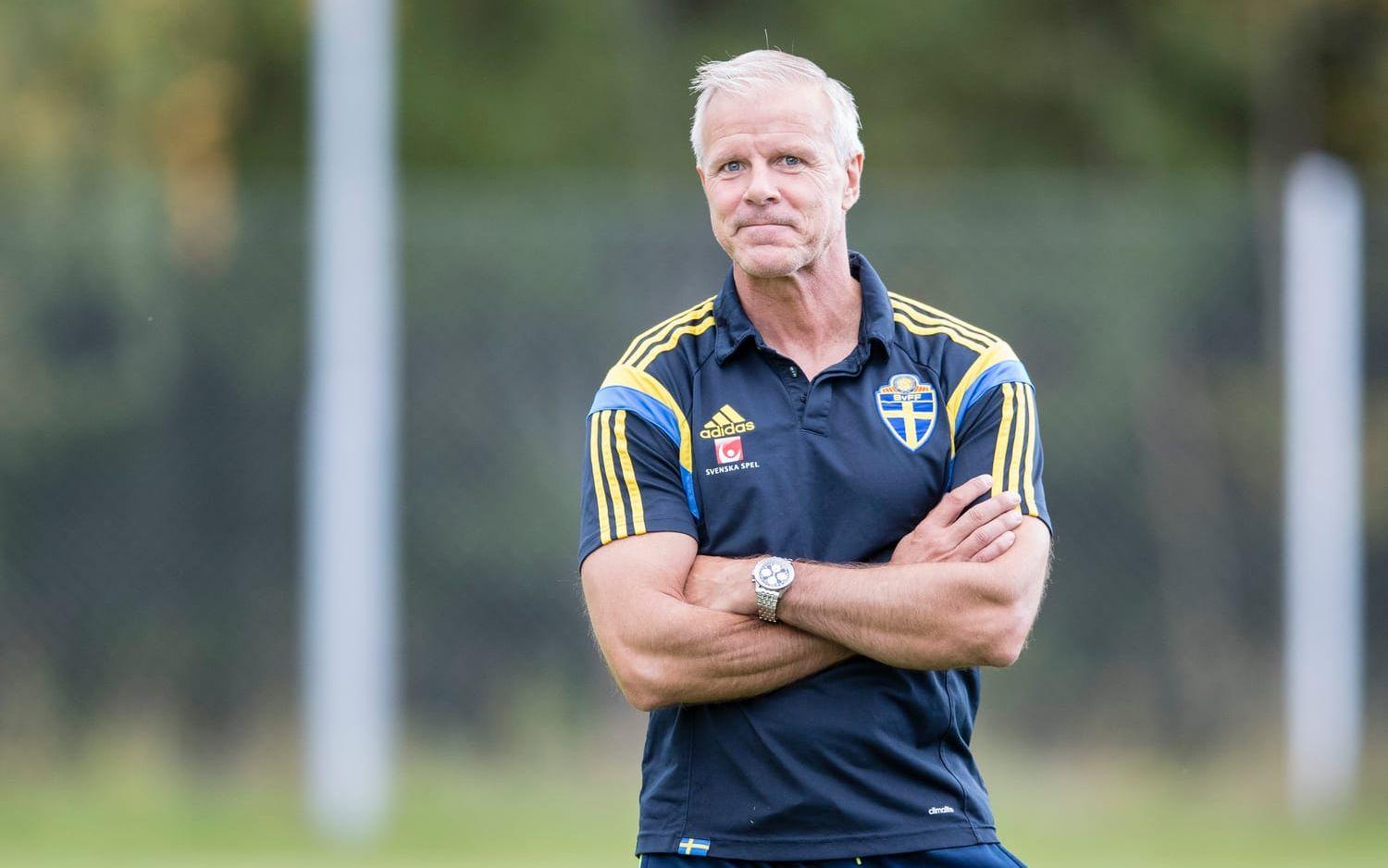 Nilsson har stannat kvar inom fotbollen och har haft ett antal uppdrag, bland annat som huvudtränare i Gais och Malmö FF. I sommar tar han över U21-landslaget. Foto: Bildbyrån