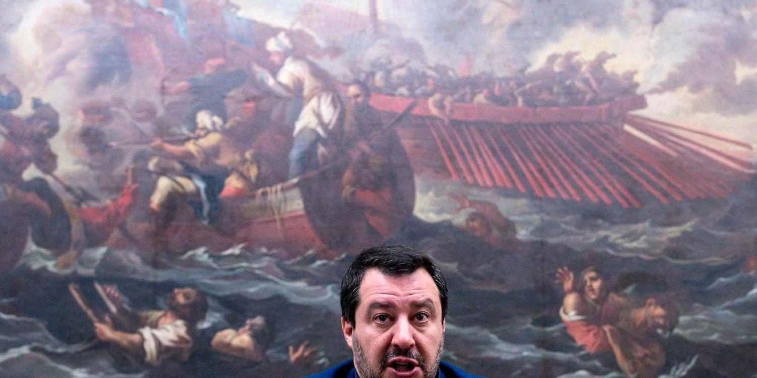 Italiens vice premiärminister och inrikesminister Matteo Salvini.