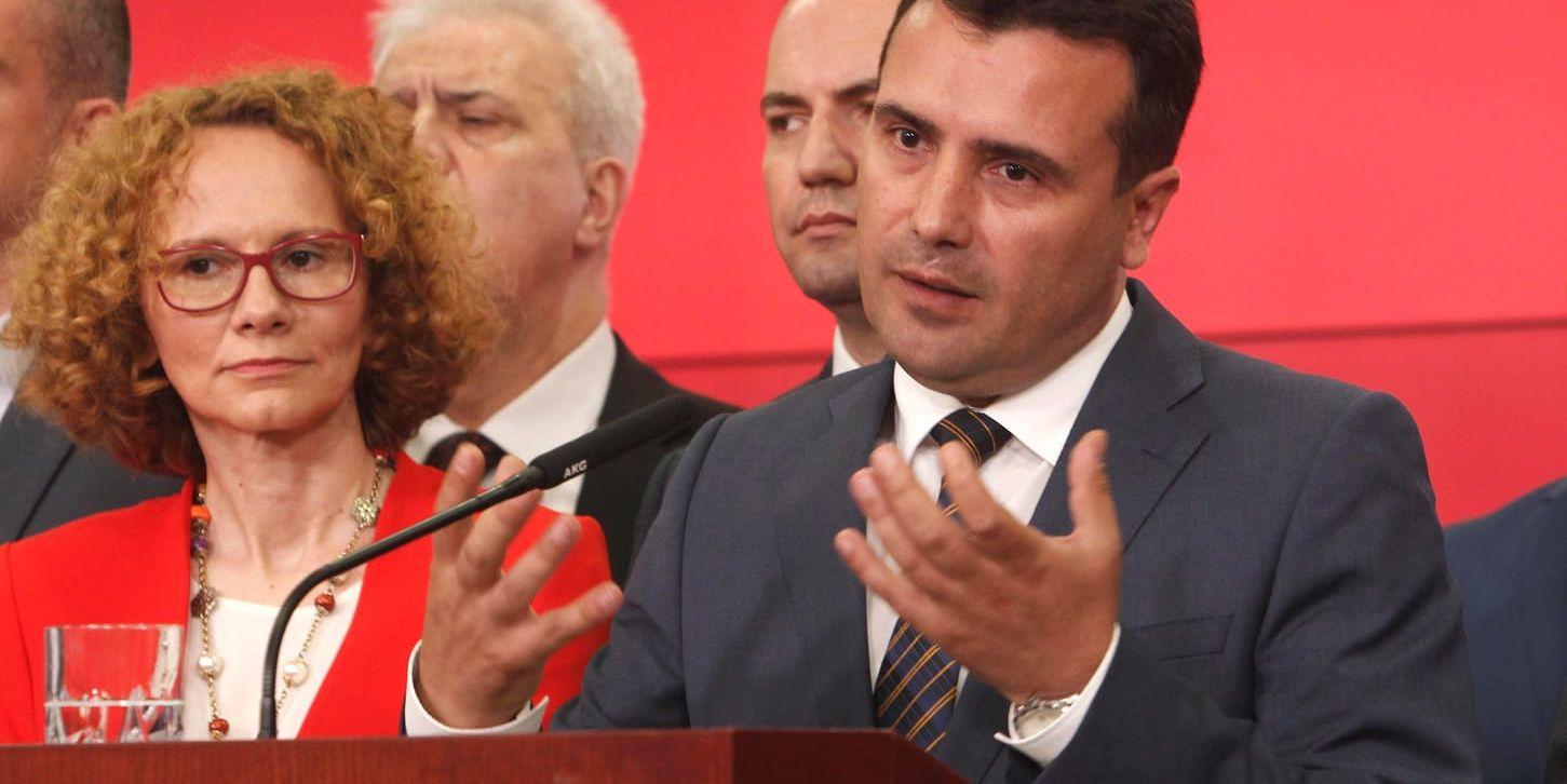 Makedoniens premiärminister Zoran Zaev. Arkivfoto.