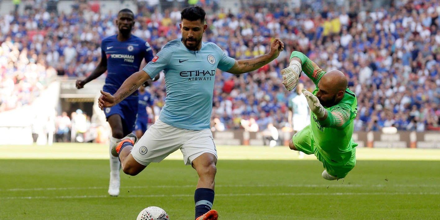 Sergio Agüero har förlängt kontraktet med Premier League-klubben Manchester City. Arkivbild.