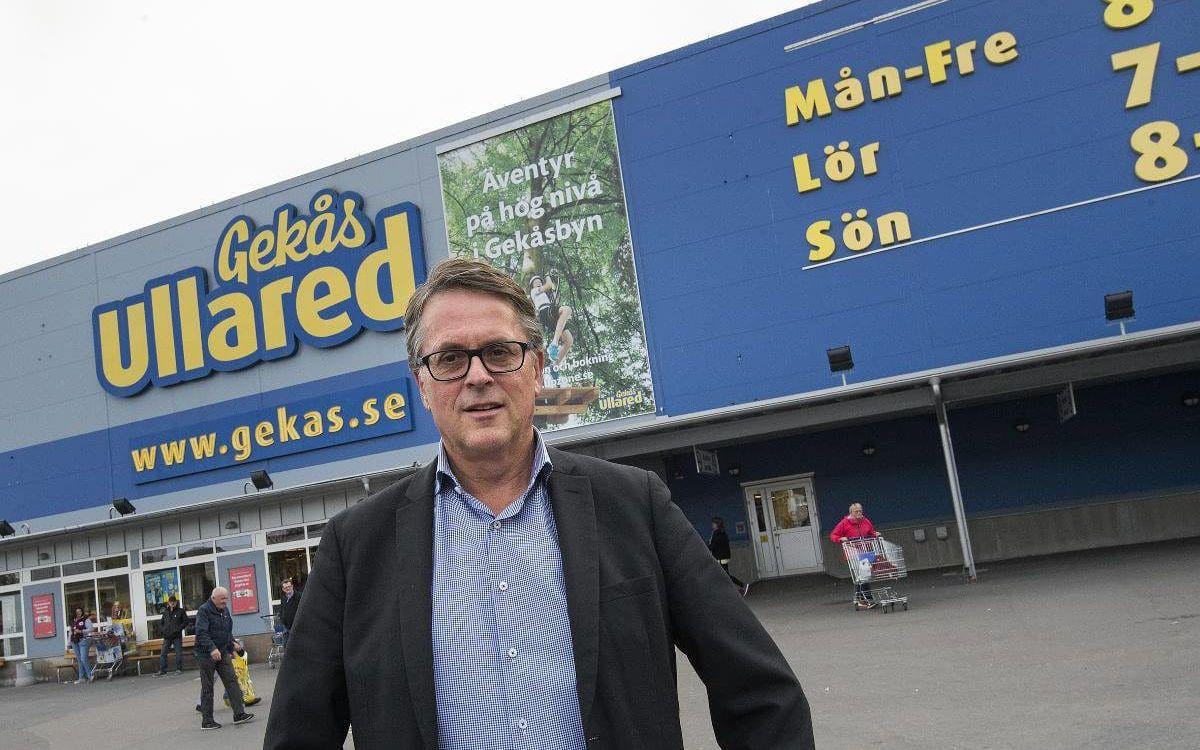 Jan Wallberg, vd för Gekås, är glad att det inte blev några personskador.
