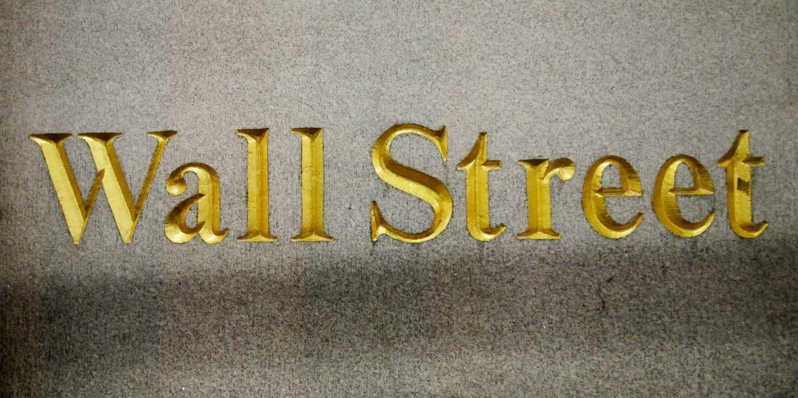 Börserna på Wall Street backade svagt på tisdagen. Arkivbild.