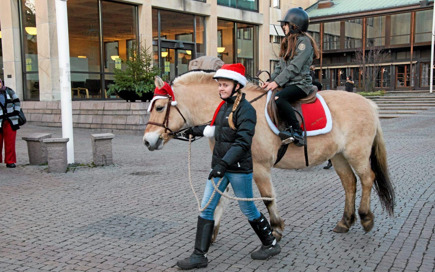 Ponnyridning är ett vanligt inslag på julmarknader. Bild: Camilla Moestedt
