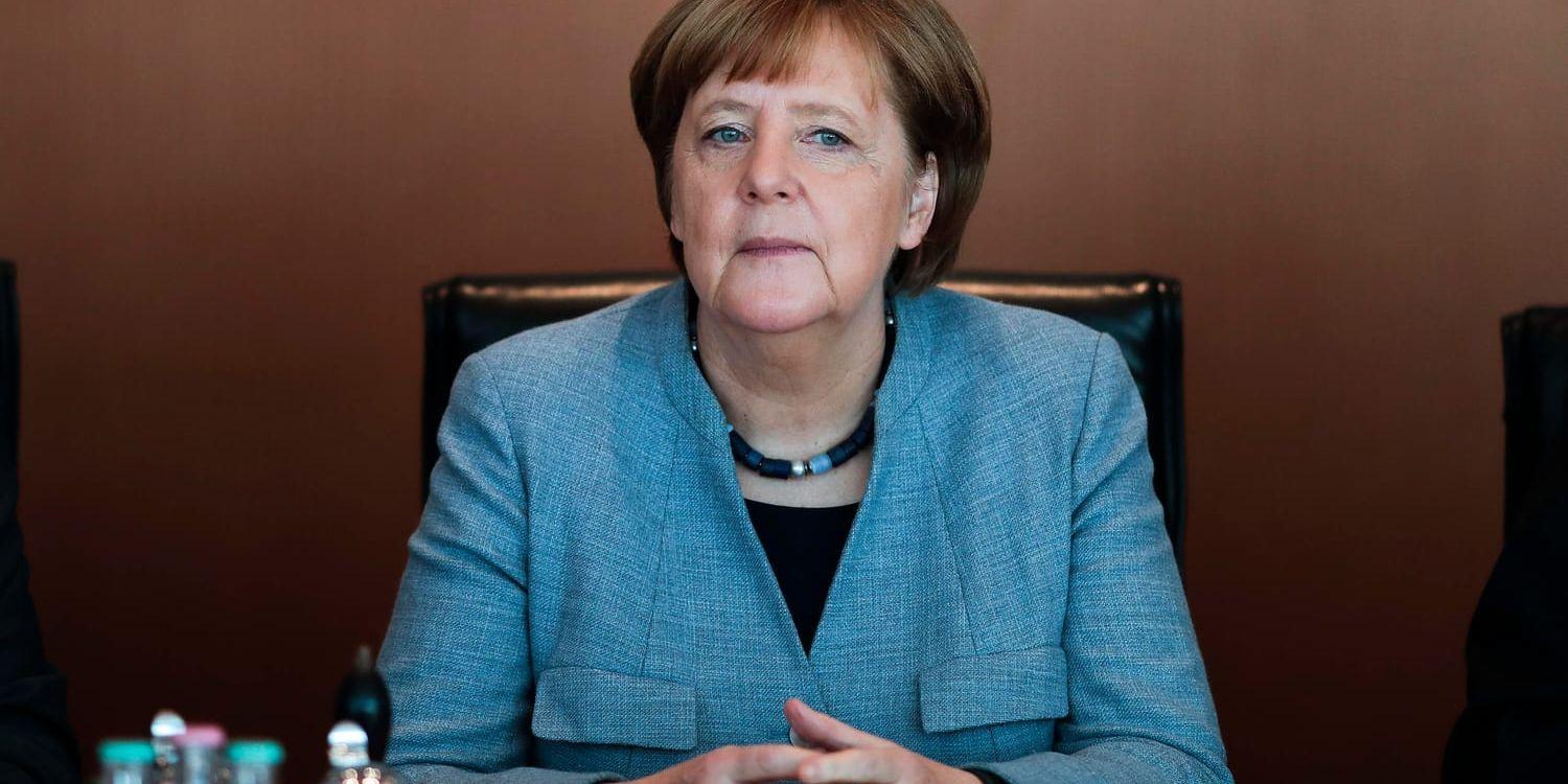 Problemen för Tysklands förbundskansler Angela Merkel att få ihop en ny regering efter valet i september i fjol har inte påverkat affärsklimatet, enligt IHS Markit. Arkivbild.
