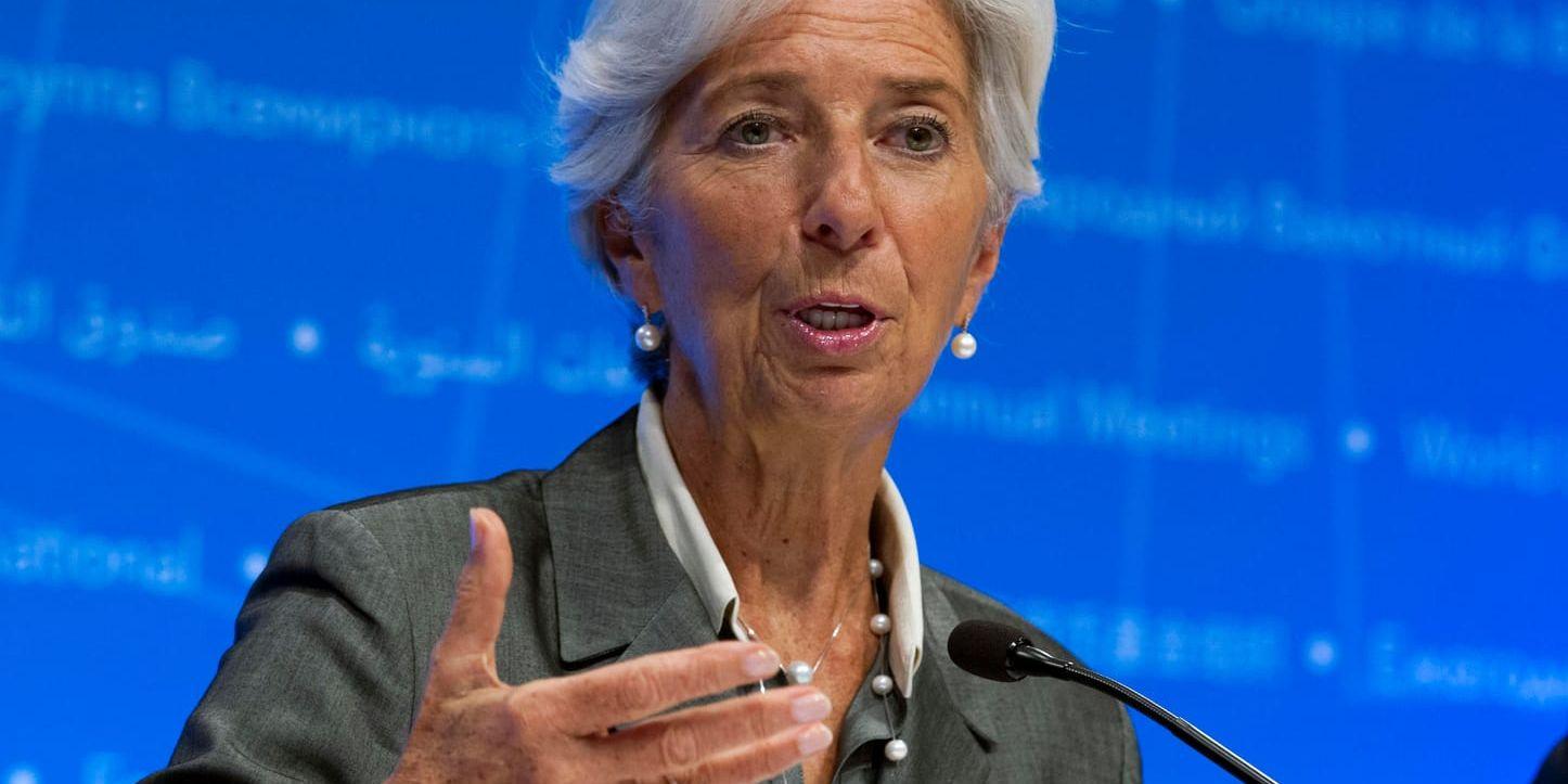 Christine Lagarde, chef för IMF. Arkivbild.