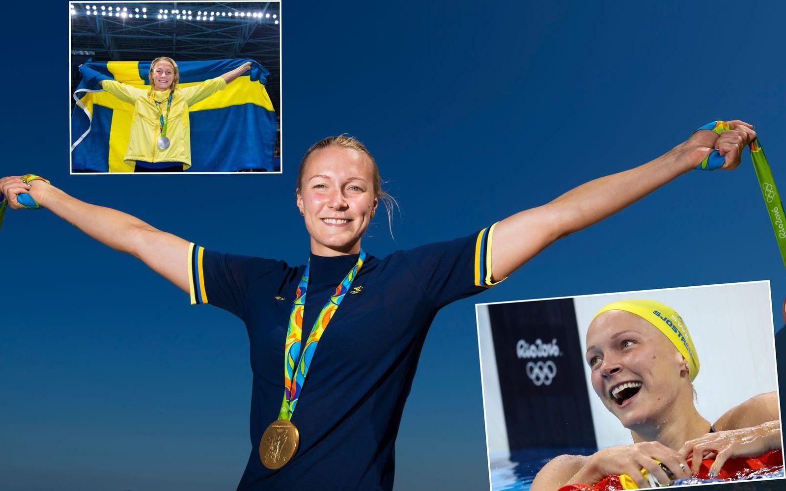<strong>3. Sarah Sjöström, simning.</strong> Hon är bara 23 år, men har redan vunnit guld i alla stora mästerskap. Bara vid OS i Rio 2016 blev det ett guld, ett silver och ett brons. Sjöström innehar fler världsrekord och har tilldelats Jerringpriset två gånger (2014 och 2015), bragdguldet 2015 och samma år fick hon även Victoriastipendiet. Foto: Bildbyrån