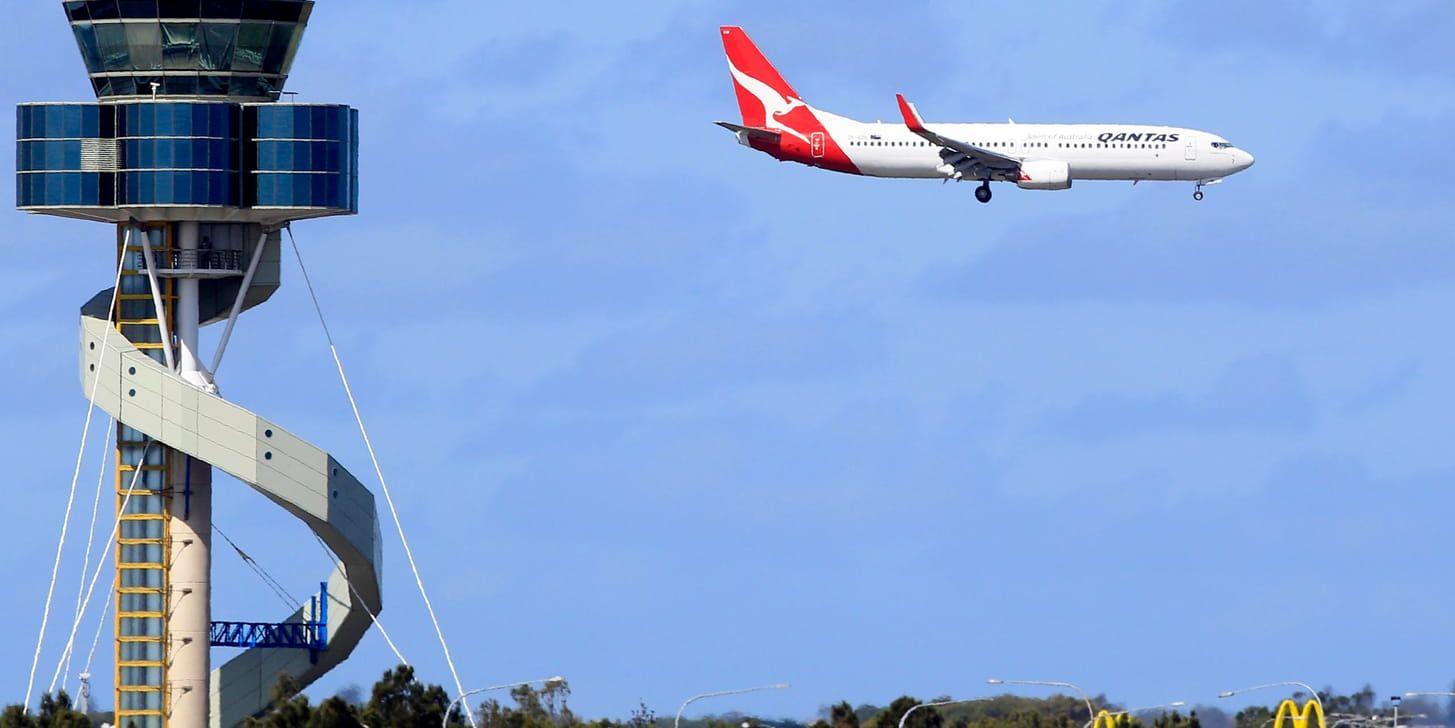 Flygplanet tvingades att dirigeras om och fick i stället landa i Sydney. Arkivbild.