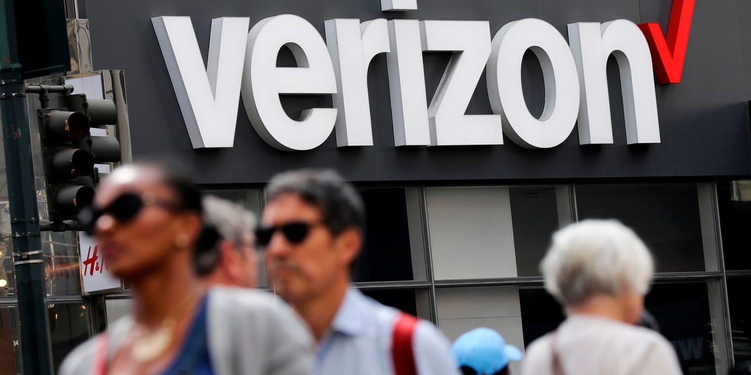 Verizon redovisar oväntat stort lyft för nya abonnenter. Arkivbild