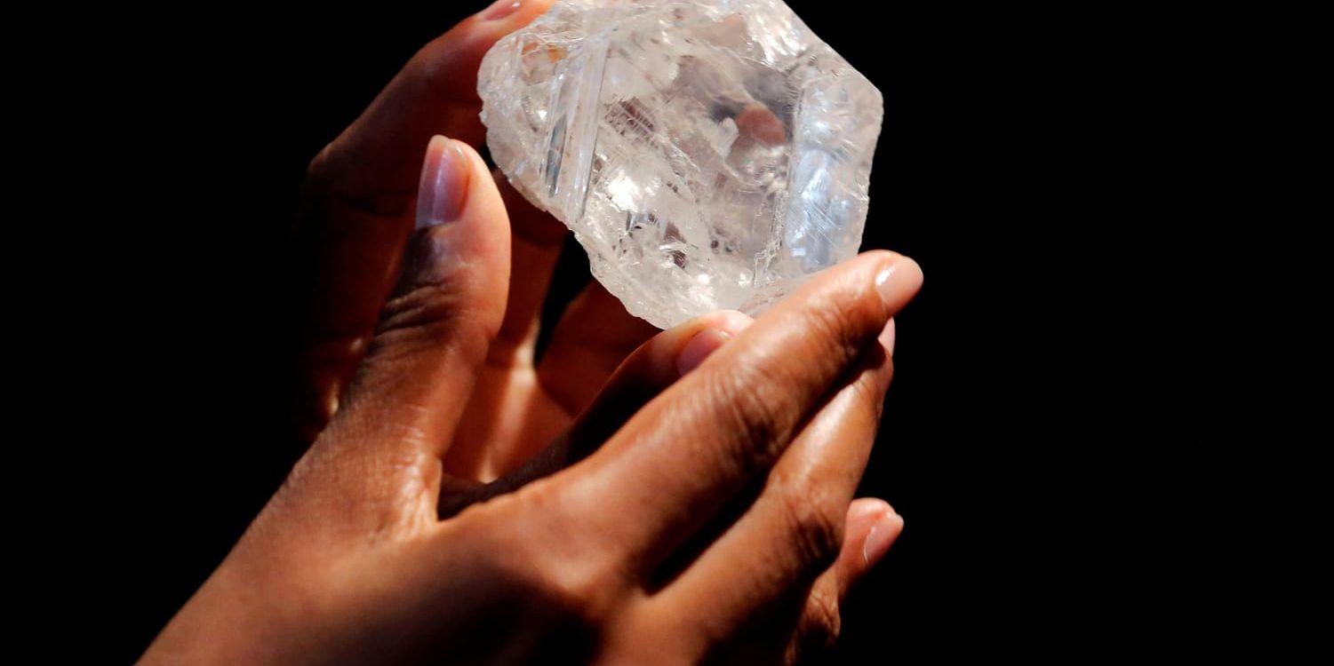 "Lesedi La Rona", världens största oslipade diamant. Arkivbild.