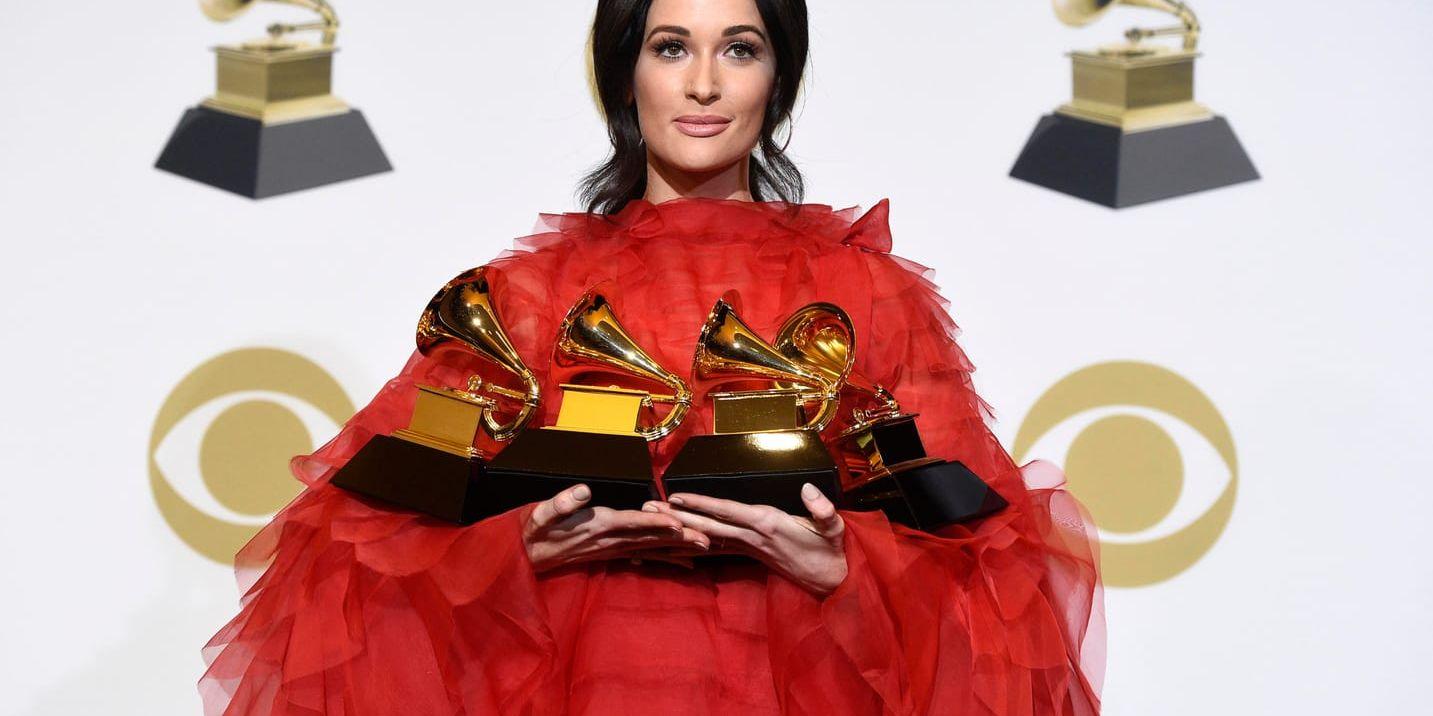 Countrysångaren Kacey Musgraves var en av de kvinnor som vann pris under årets Grammygala.