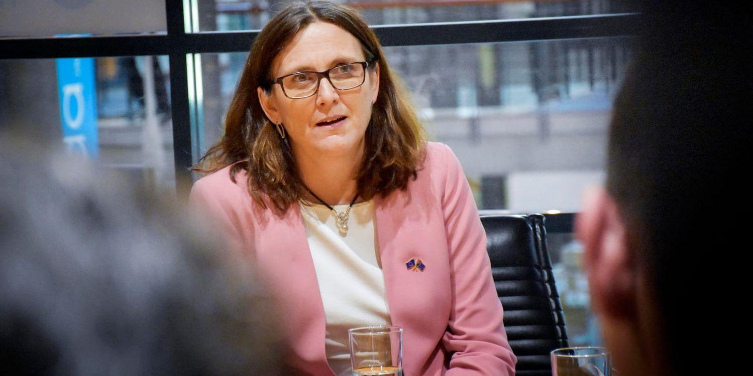 EU-kommissionär Cecilia Malmström är på väg till Washington. Arkivbild