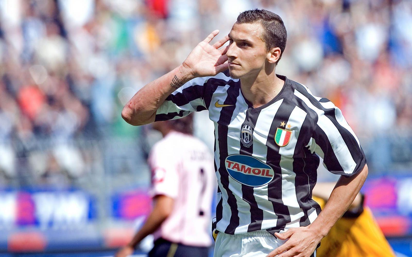När Juventus tvångsnedflyttades valde Zlatan att stanna i Serie A. Foto: Bildbyrån