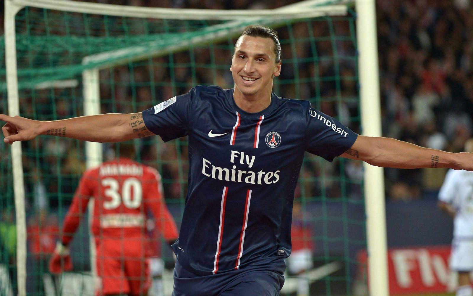 Under fyra säsonger gjorde han bisarrt många mål för den franska huvudstadsklubben. Foto: Bildbyrån