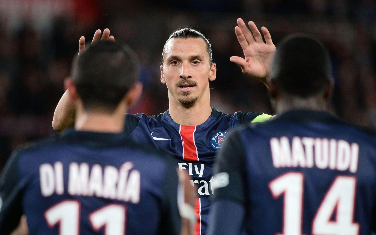 Zlatan var nummer ett i Paris – trots att laget var fullt av stjärnor. Foto: Bildbyrån