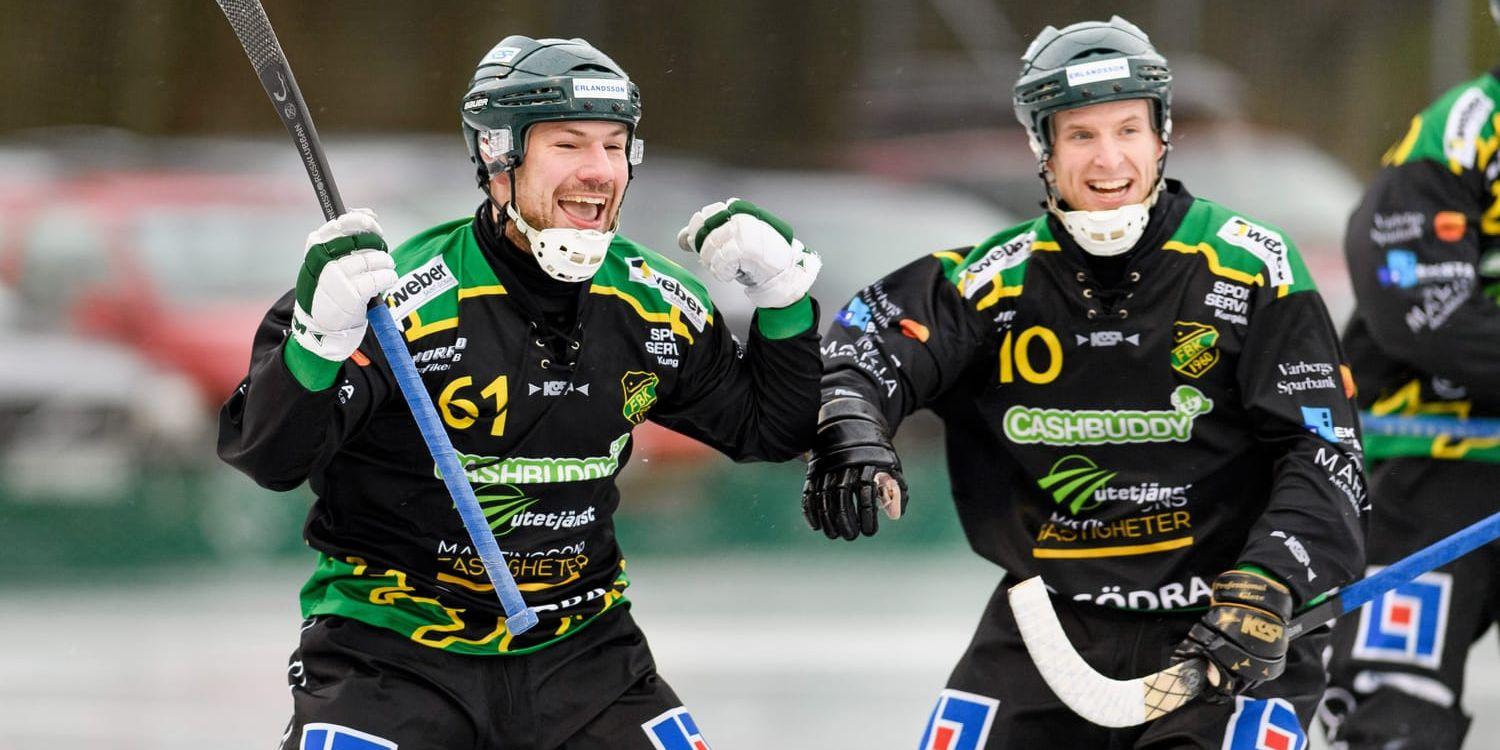 Fredrik Brandin och Olle Hultqvist kunde jubla efter vinsten.
