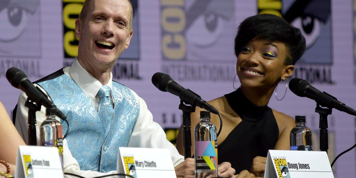 Doug Jones och Sonequa Martin-Green från "Star Trek: Discovery" vid ett evenemang på San Diego Comic-Con på fredagen.