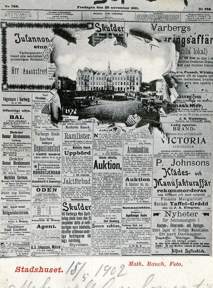 Varbergsposten var den enda tidningen som trycktes i stan (på Borgmästargatan i en lokal bakom nuvarande Harrys). Halmstadstidningen Halland hade lokaler mitt emot stationen. 