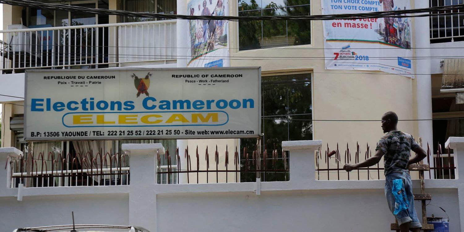 Maurice Kamto förlorade presidentvalet i Kamerun i oktober mot den sittande presidenten Paul Biya. Nu har Kamto gripits. Arkivbild.