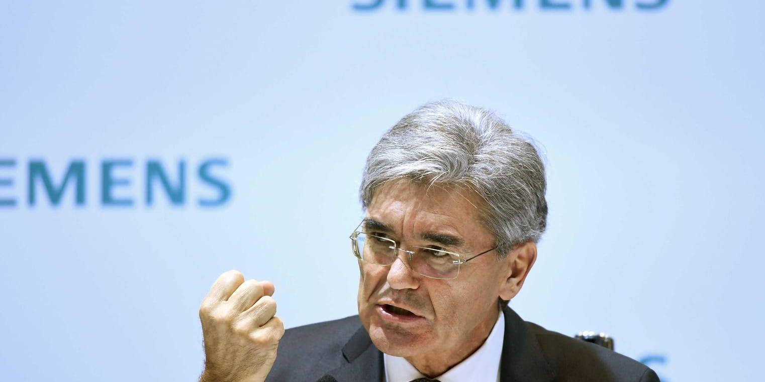 Siemens koncernchef Joe Kaeser ställer in besök i Saudiarabien. Arkivbild