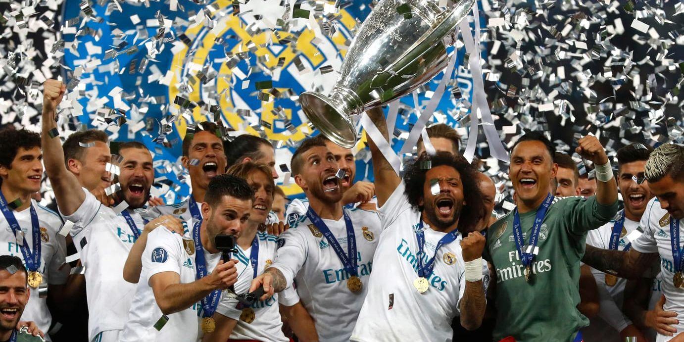 Real Madrid firar tredje raka Champions League-titeln.