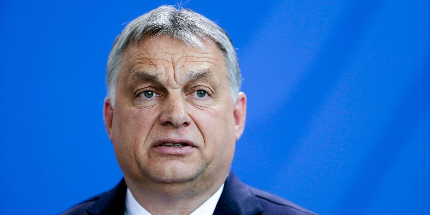 Ungerns premiärminister Viktor Orbán vann valet i april efter att ha kampanjat hårt på sitt invandringsmotstånd. Arkivbild.