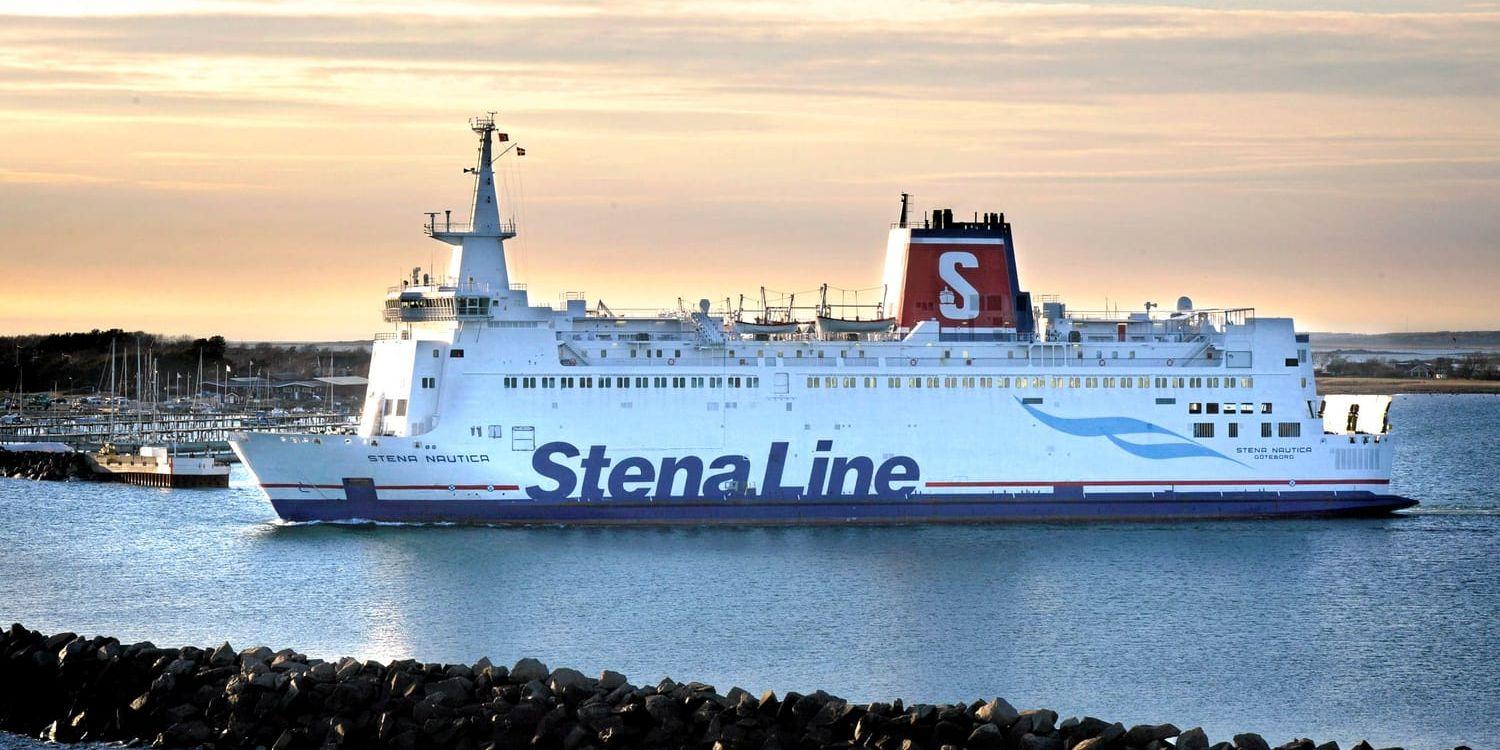 Stena Line lämnar Varberg. Bild: Annika Karlbom