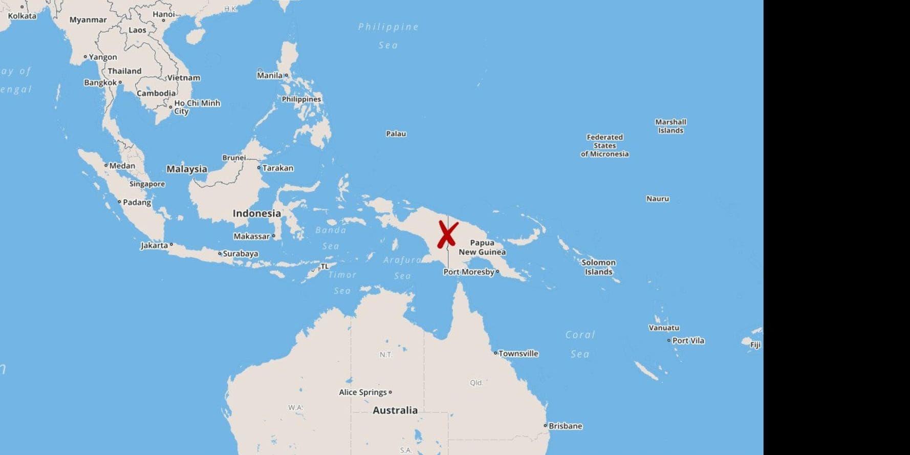 En kraftig jordbävning har inträffat i Papua Nya Guinea.