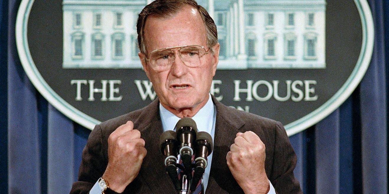 George H W Bush var USA:s president 1989–1993. Arkivbild.