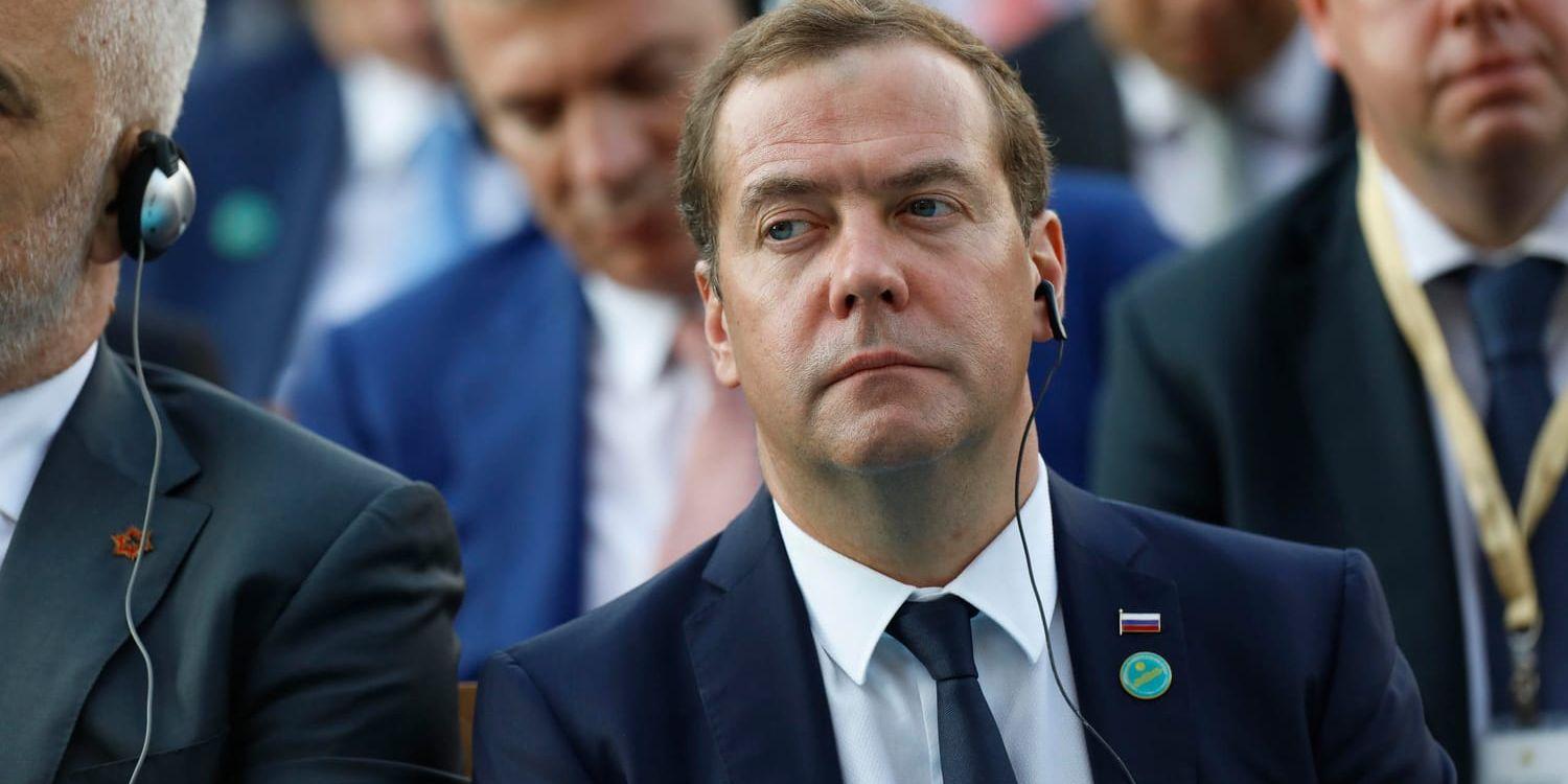 Rysslands premiärminister Dmitrij Medvedev. Arkivbild.