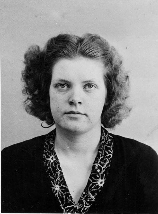 Vid tiden för dödsdomen. Margrethe Thomsen (då Grethe Bartram) överlevde även motståndsmännens mordattentat.