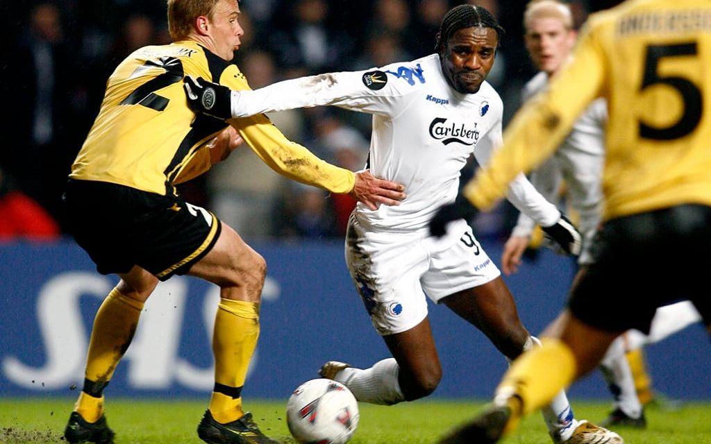 Efter IFK Göteborg gick nigerianen till FC Köpenhamn - en inte helt lyckad flytt med facit i hand. Bild: Bildbyrån.