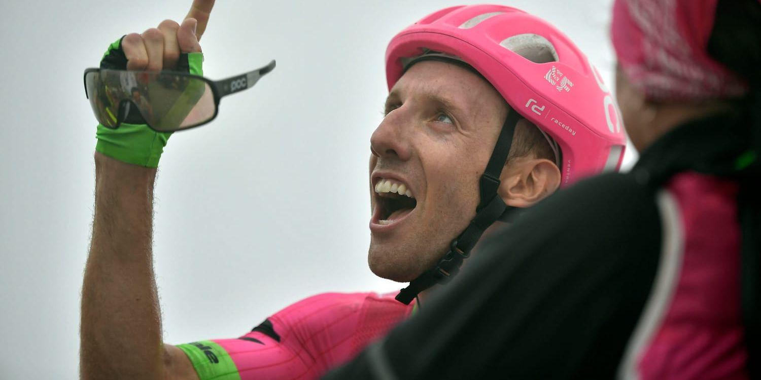 Michael Woods dedikerade sin seger på 17:e etappen av Spanien runt till sin dödfödde son.