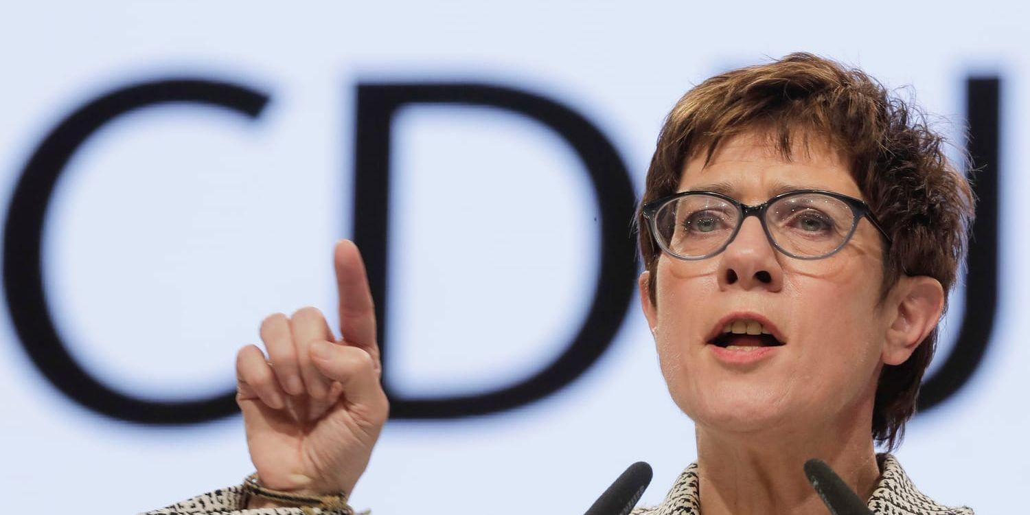 CDU:s nyvalda ledare Annegret Kramp-Karrenbauer.