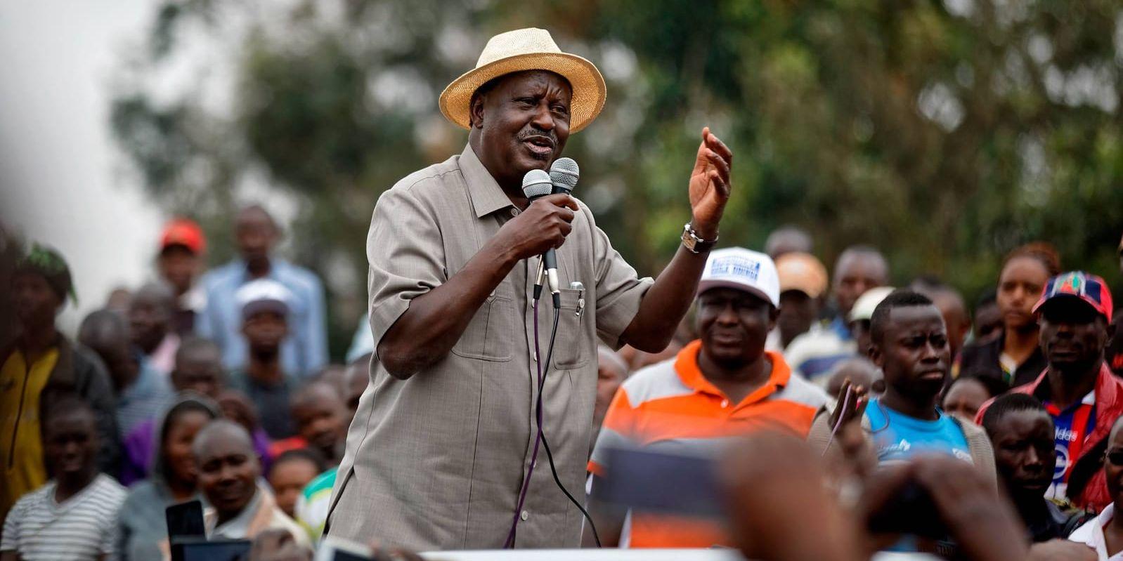 Kenyas oppositionsledare Raila Odinga. Arkivbild.