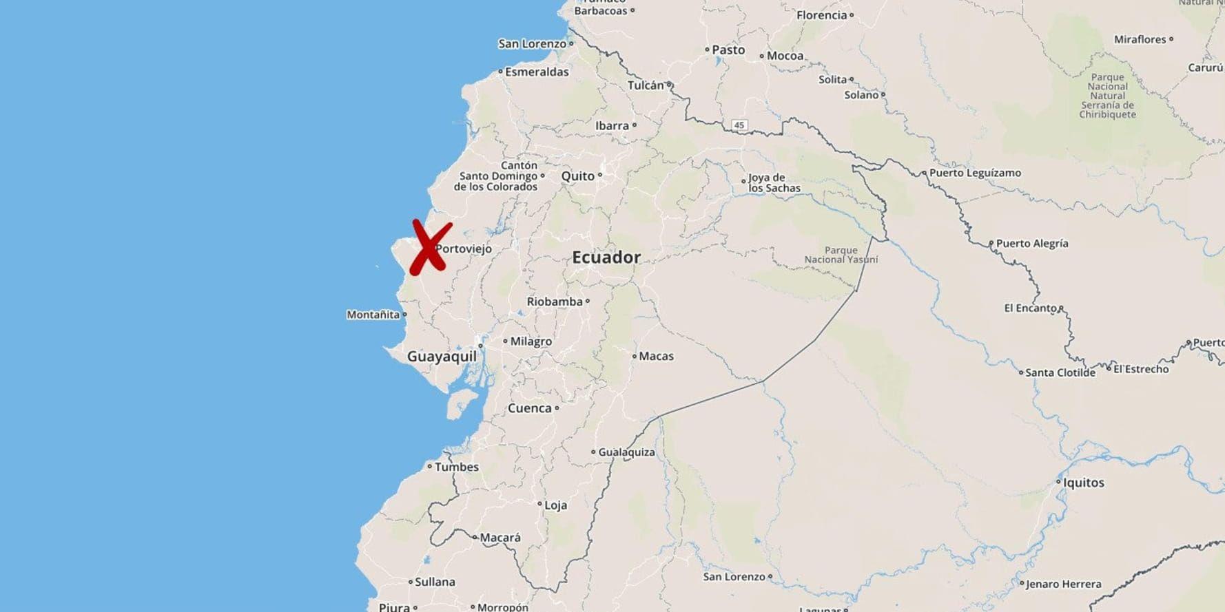 Provinsen Manabí i Ecuador.