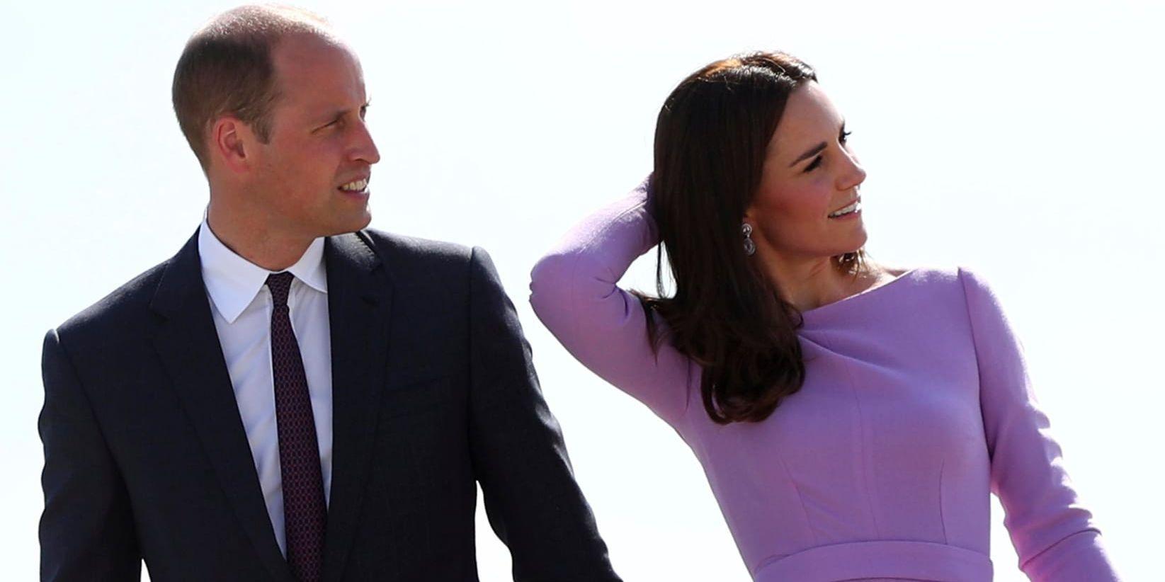 Prince William och Kate Middleton tar en tur till Sverige nästa år. Arkivbild.