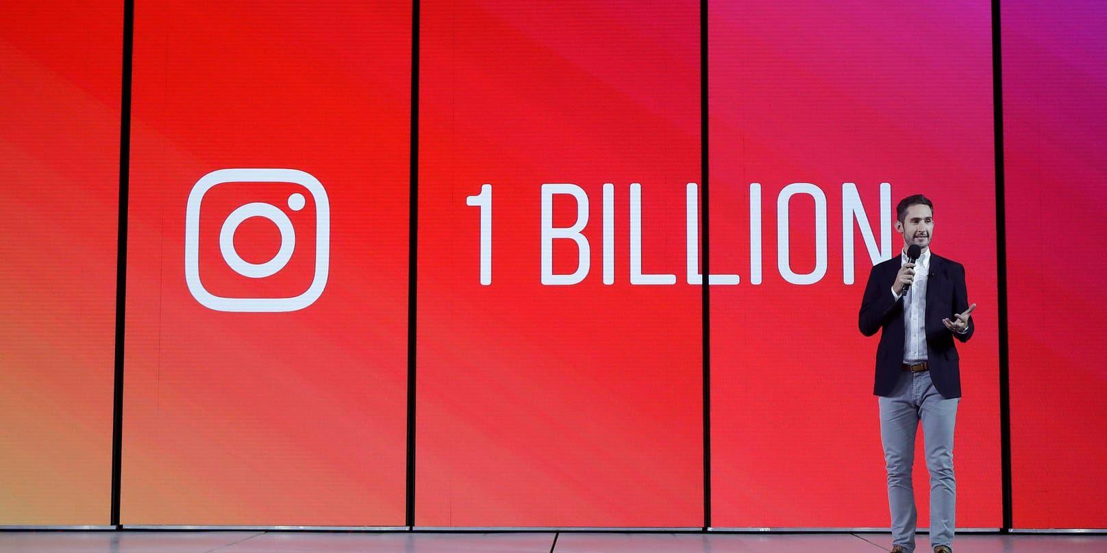 Instagram-chefen Kevin Systrom vid en presentation av den nya videosatsningen IGTV i San Francisco tidigare i juni.