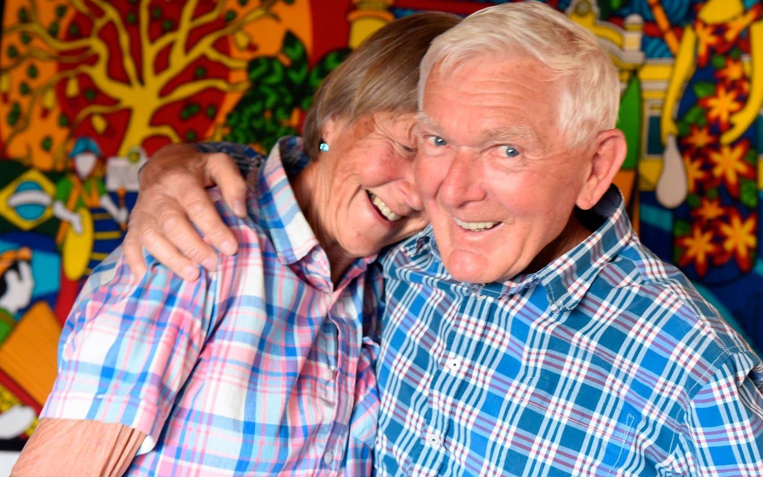 Inte tråkigt. Erik och Ingegerd har puffat och stöttat varandra sen de träffades för 56 år sedan.