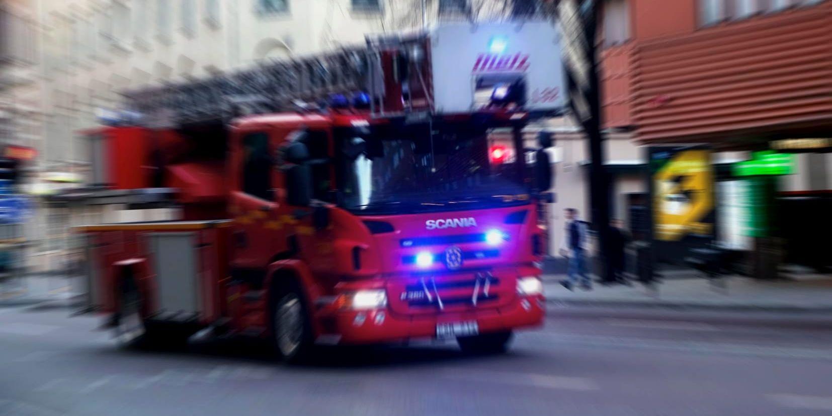 En brand utbröt i Rinkeby på torsdagskvällen. Arkivbild.