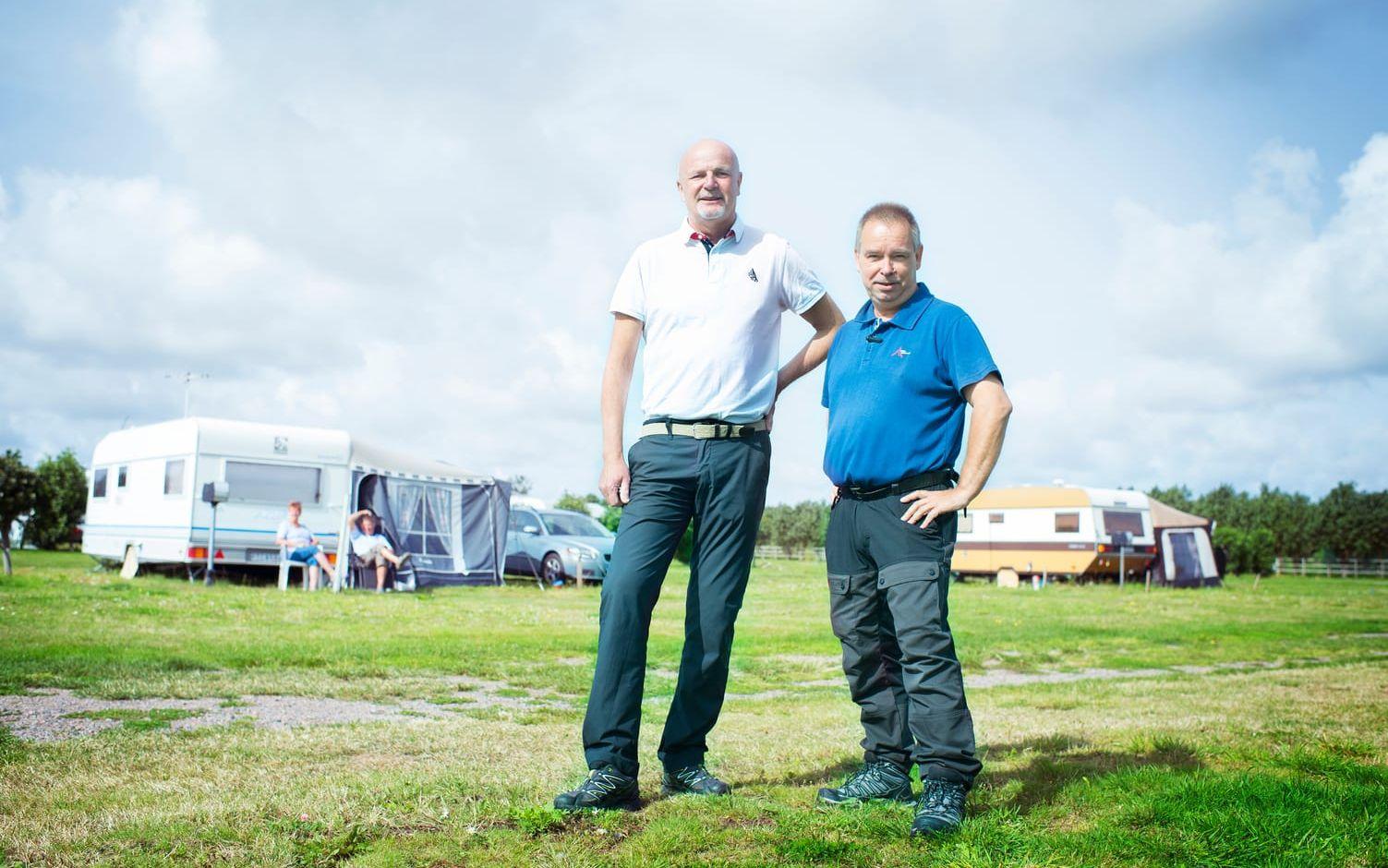 Nytt ledarskap. Pär Dalevik är vd och Glenn T Unger är platschef för Olofsbo camping sedan nylanseringen under sommaren 2017. – Det känns stimulerande, säger Pär Dalevik. Bild: Jonatan Bylars
