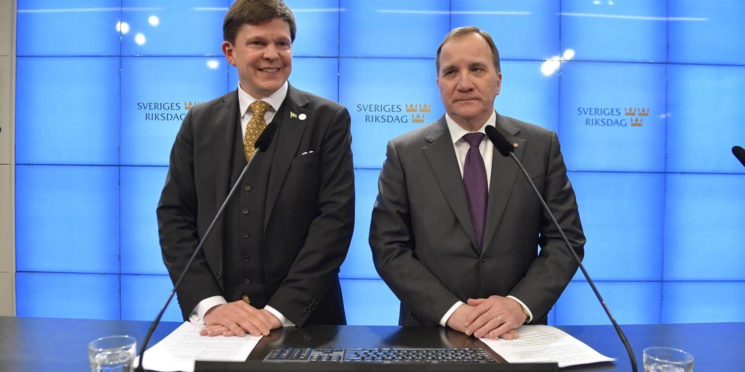Talmannen Andreas Norlén meddelar att han tänker nominera Stefan Löfven (S) till statsminister.