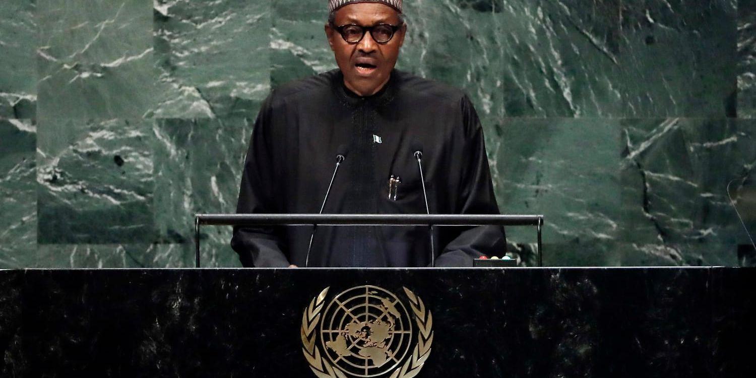 Nigerias president Muhammadu Buhari. Arkivbild.