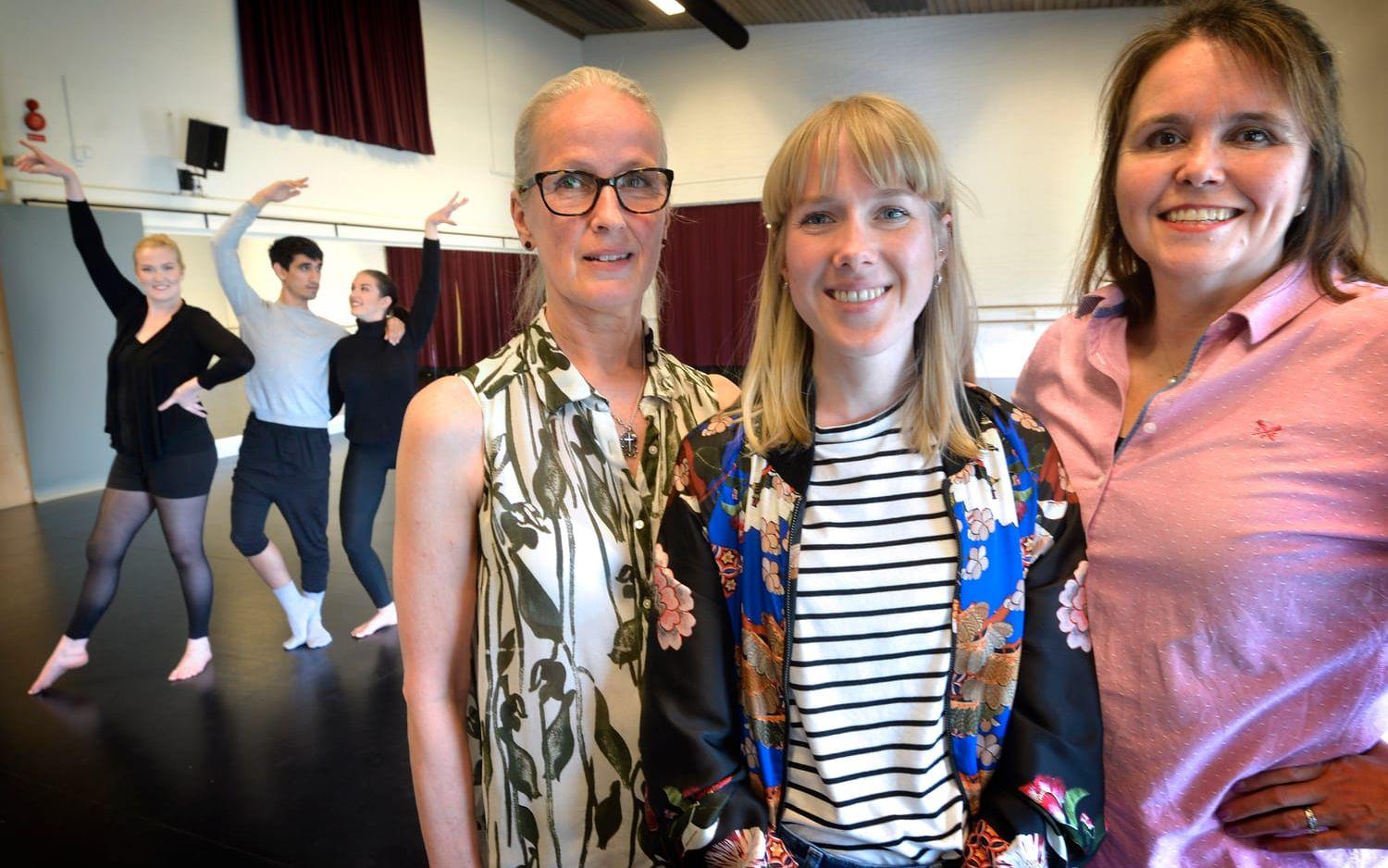 Lärarna Lena Cederwall Broberg, Ottilia Bergström och Marja Sipola Cuss startar en ny musikalutbildning på Löftadalens Folkhögskola.