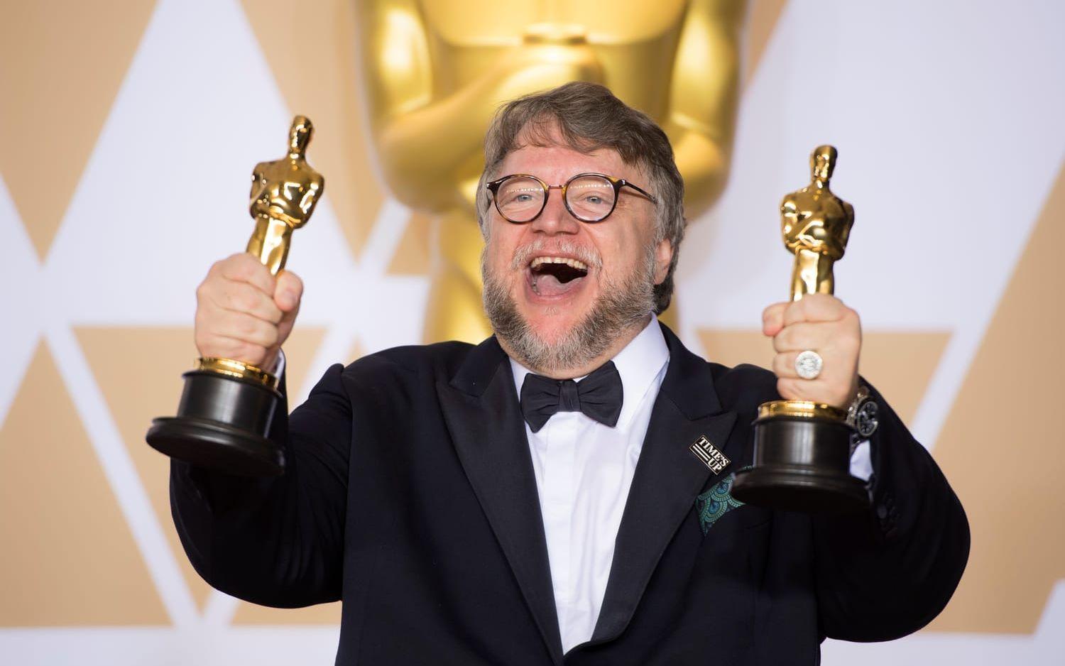 Guillermo del Toro vann två Oscars, en för bästa regi och en för bästa film med The Shape of Water.