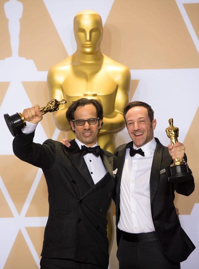 Dan Conan och Bryan Fogel vann en Oscar för bästa dokumentär med filmen Icarus på Oscarsgalan i Los Angeles.