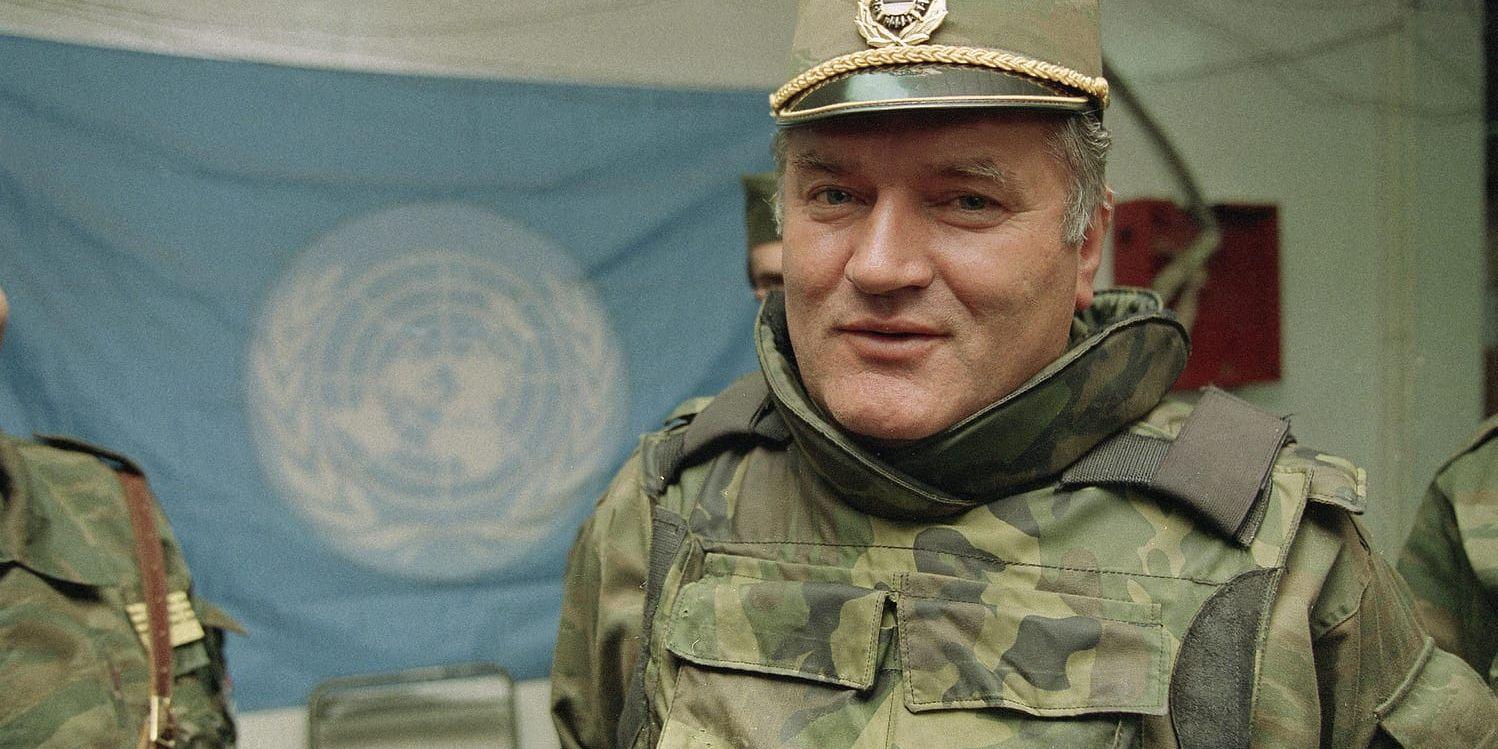 Ratko Mladic på Sarajevos flygplats 1993