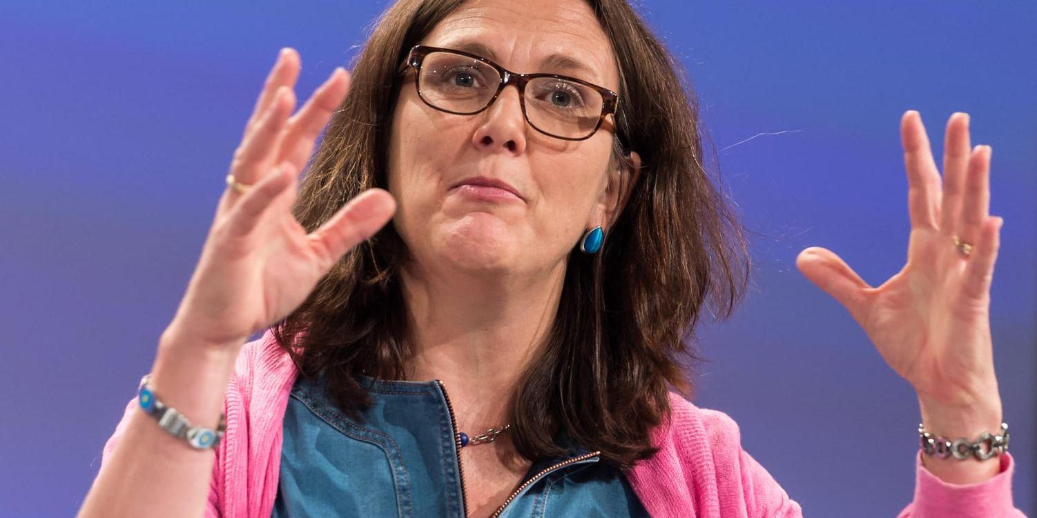 Mycket allvarligt, säger svenska EU-kommissionären Cecilia Malmström om den polska regeringens agerande. Arkivbild.