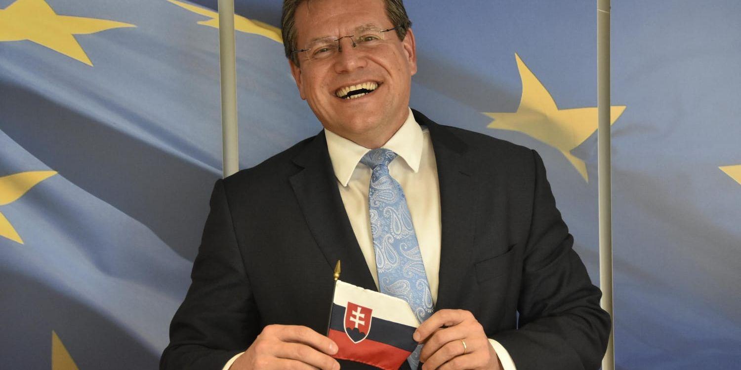 EU:s högste energibas Maros Sefcovic vill bli president i hemlandet Slovakien. Arkivfoto.