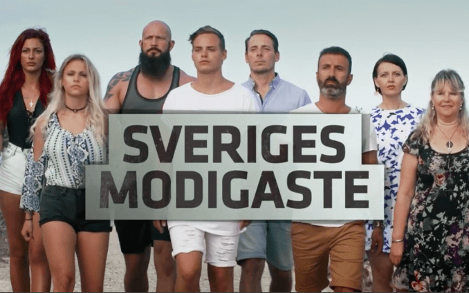 Skärmbild från "Sveriges modigaste" på TV3.